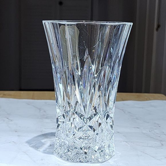 Vintage Led Cut‎ Crystal Bud Vase 5x3 Inch - Picture 2 of 16